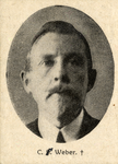 107056 Portret van C.F. Weber, geboren 1874, lid van de gemeenteraad van Utrecht (1919-1923), overleden 1923. ...